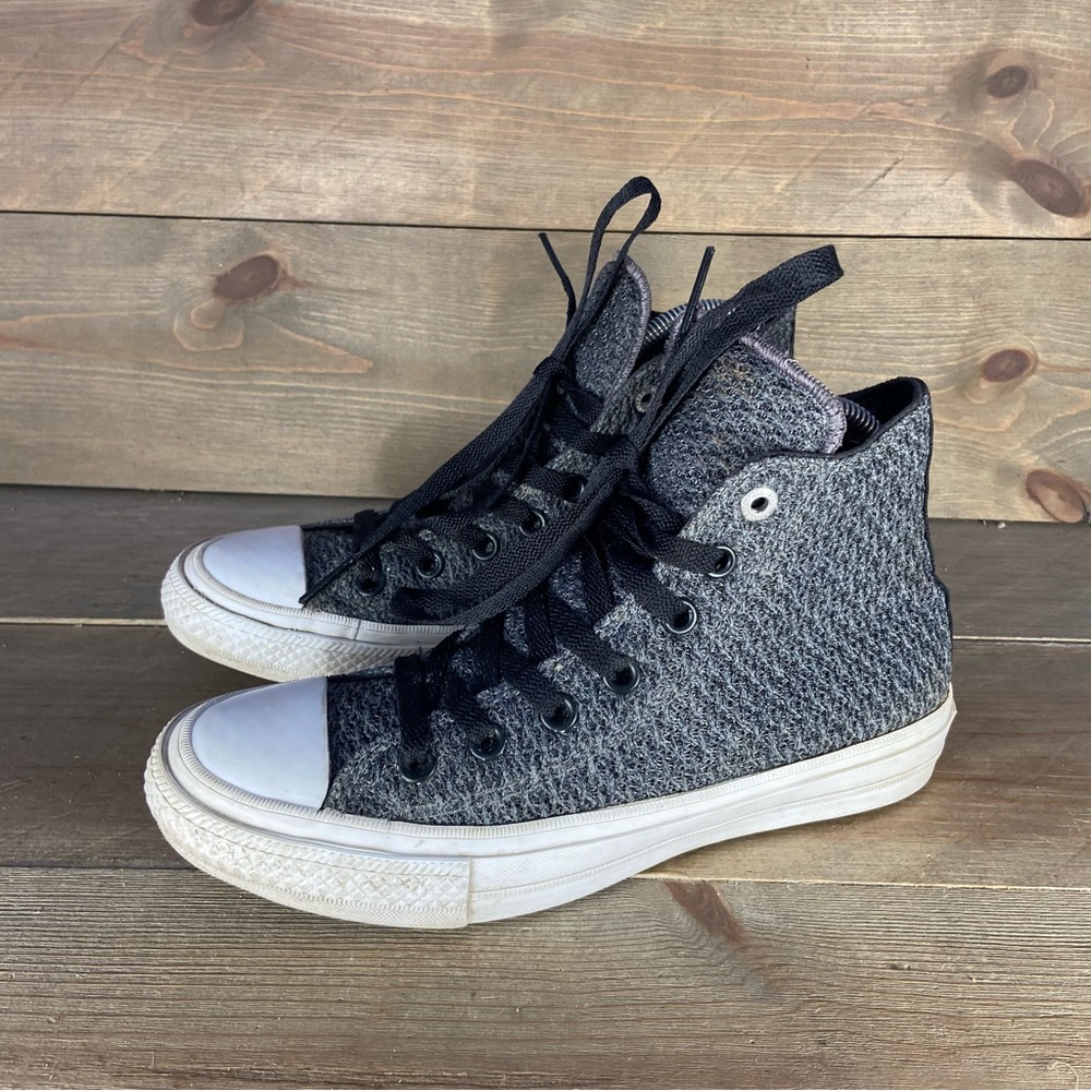 Converse all star chuck Taylor women size 7 shoes gray lunarlon high top sneaker